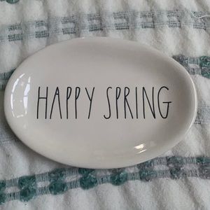 Rae Dunn Hapoy Spring Oval